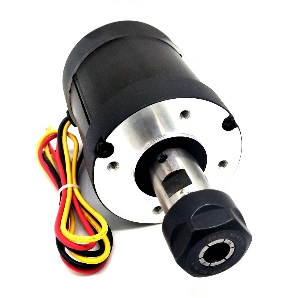

Large Torque Electric DC Brushless ER20 Chuck DIY Carving Machine Spindle Kit for Drilling Milling Plane