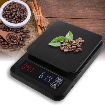 

3kg 0.1g Coffee Scale Precision Electronic kitchen Scale With Timer Digital Kitchen Scale LCD Electronic Household Scales