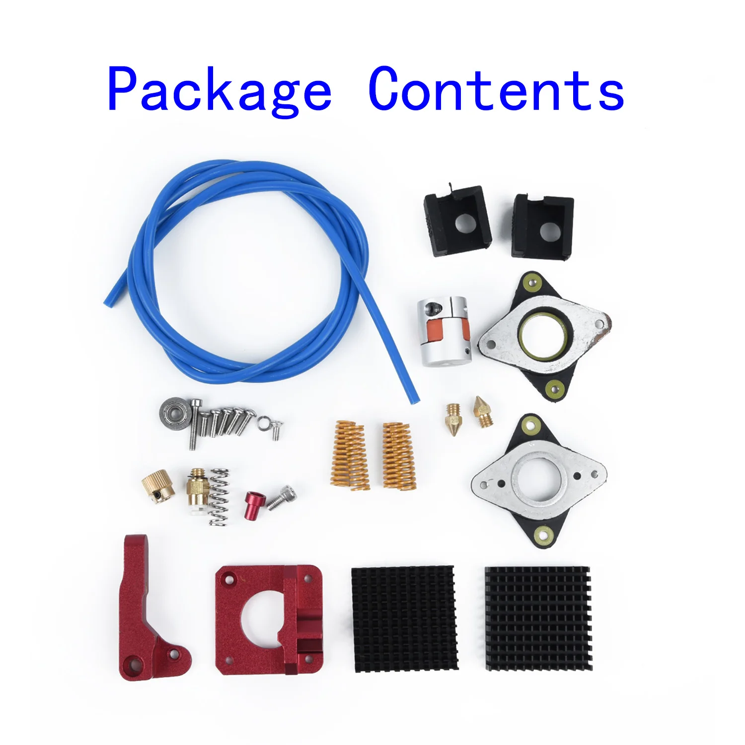 

For Creality Ender 3/Ender 3 Pro Extruder Kit Nozzle For 3D Printer Replacement Tubing Coupler