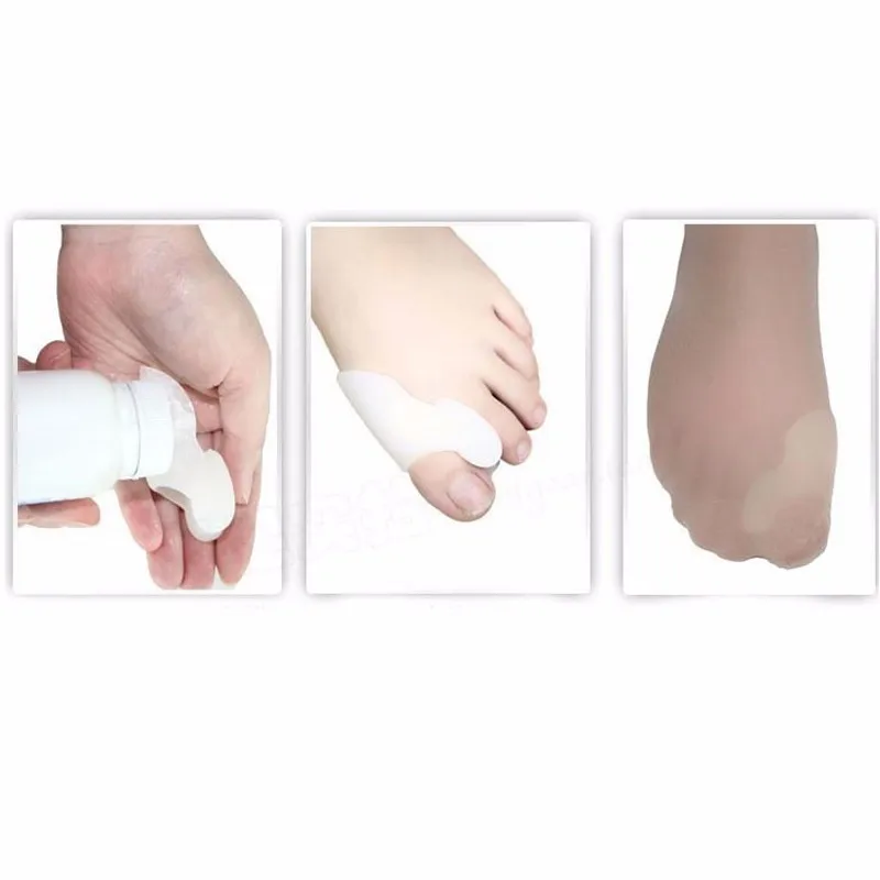 1 pair Silicone Little Toe Corrector Bone Bunion Orthotics Massage Foot Care Separator Orthopedic Supplies
