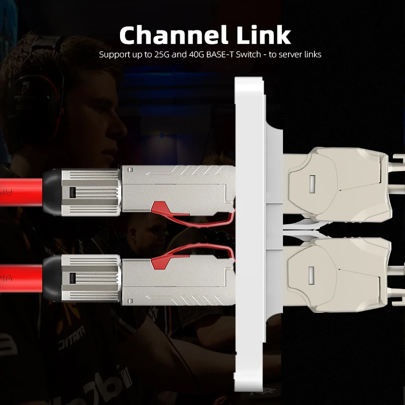 Сетевой разъем AMPCOM CAT8 Keystone Jack, разъем RJ45, полностью защищенный, без инструментов, тип 40G, 550 мгц/2000 МГц, PoE/PoE + 100 Вт Сетевой разъем AMPCOM CAT8 Keystone Jack, разъем RJ45, полностью защищенный, без инструментов, тип 40G, 550 мгц/2000 МГц, PoE/PoE + 100 Вт