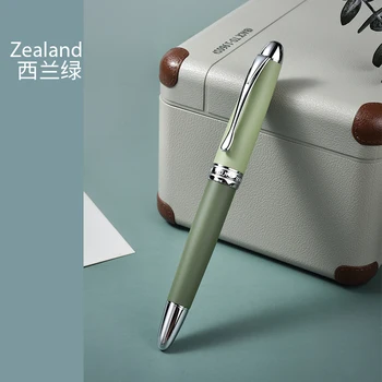 

HongDian Metal Fountain Pen Matte Barrel Morandi Season Color Iridium Fine Nib 0.4mm Ink Pen Office Business Writing Gift