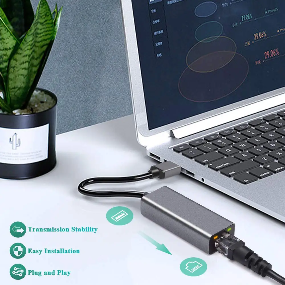 Onvian USB Ethernet адаптер USB 3,0 сетевая карта для RJ45 Lan для Windows 10 Xiaomi Mi коробка 3 переключатель Ethernet USB