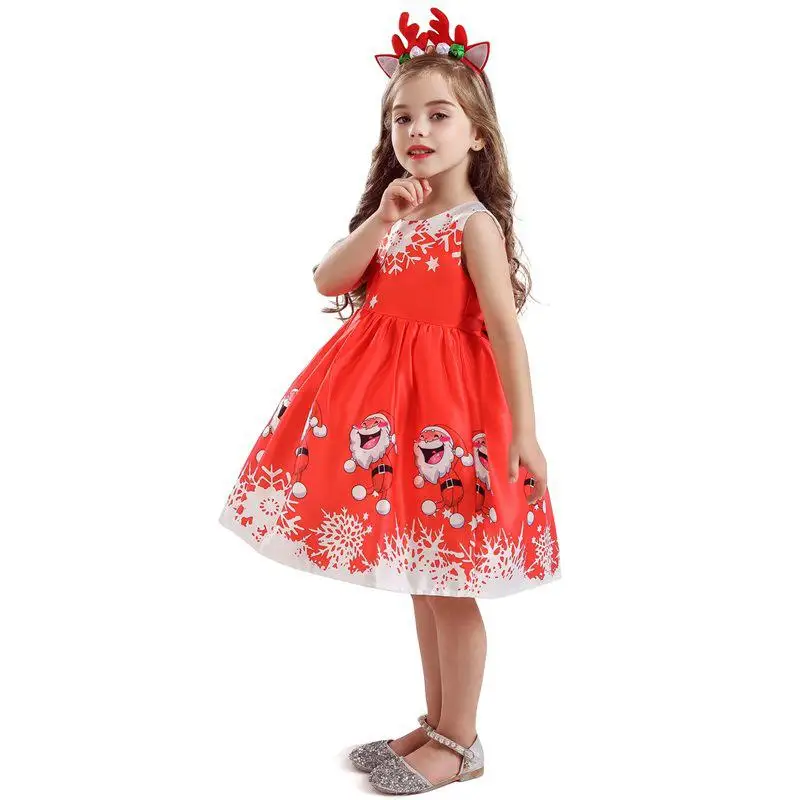 UK Kid Girl Princess Dress Party Christmas Xmas Fancy Dresses Costume Clothes UK 
