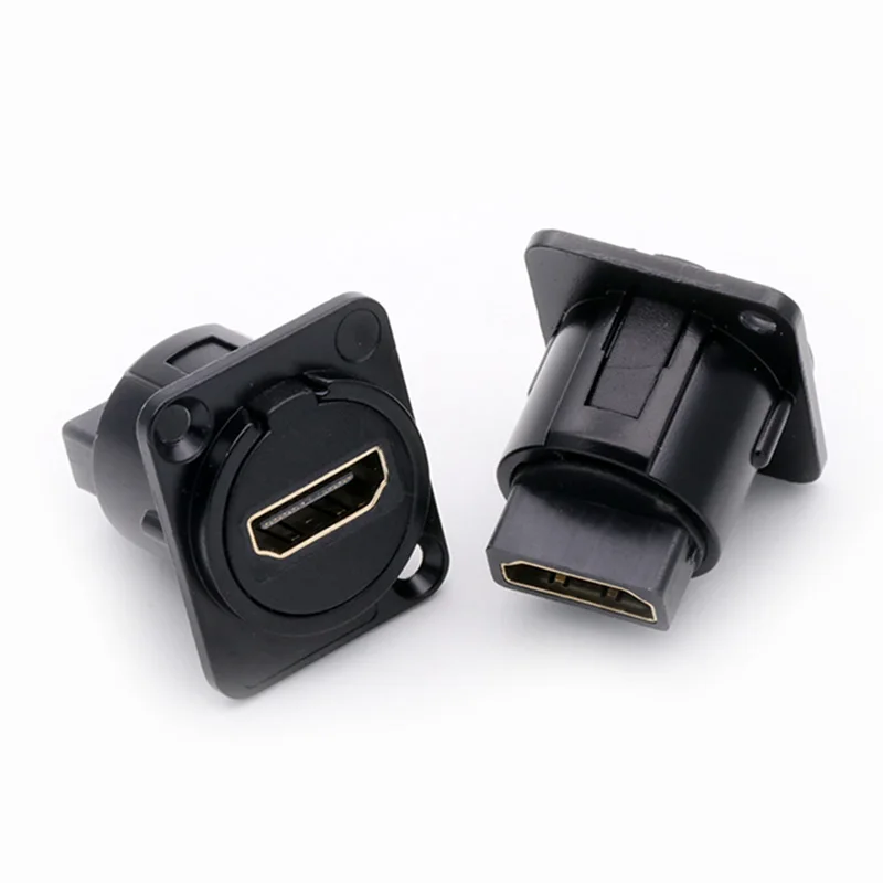 1PC D 유형 섀시 커넥터, D 암 소켓 패널 장착 커넥터 HDMI 호환