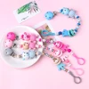 Cute Cartoon Handmade Silicone Pacifier Chains Safe Teething Chain Baby Teether Eco-friendly Pacifier Clips Holder Chain ► Photo 3/6