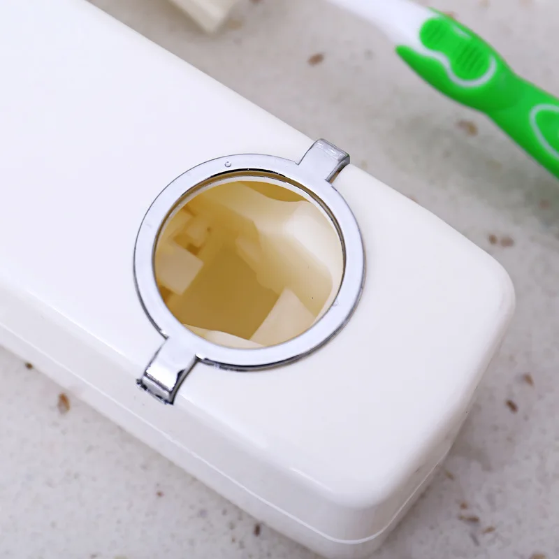 Zhangji Автоматический Диспенсер зубной пасты, для зубной щетки держатель Зубная щётка подставка для настенного монтажа Ванная комната полки зубная паста комплект для ванной