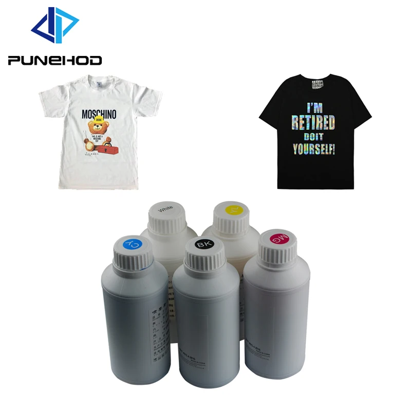 5*500ML DTG Ink Textile Ink for textile printing