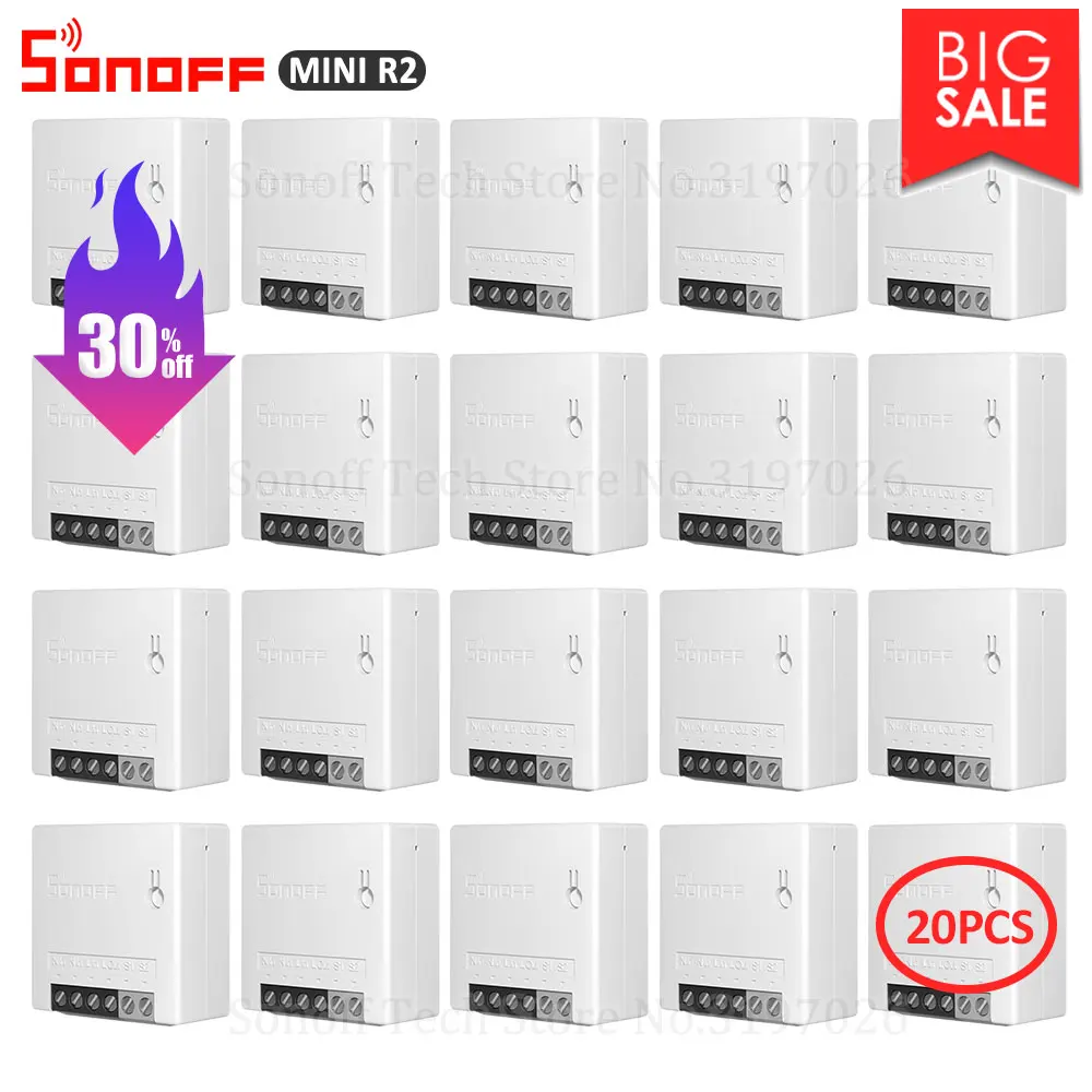 Новый Sonoff мини 2 сторонний пульт дистанционного управления DIY умный Wifi