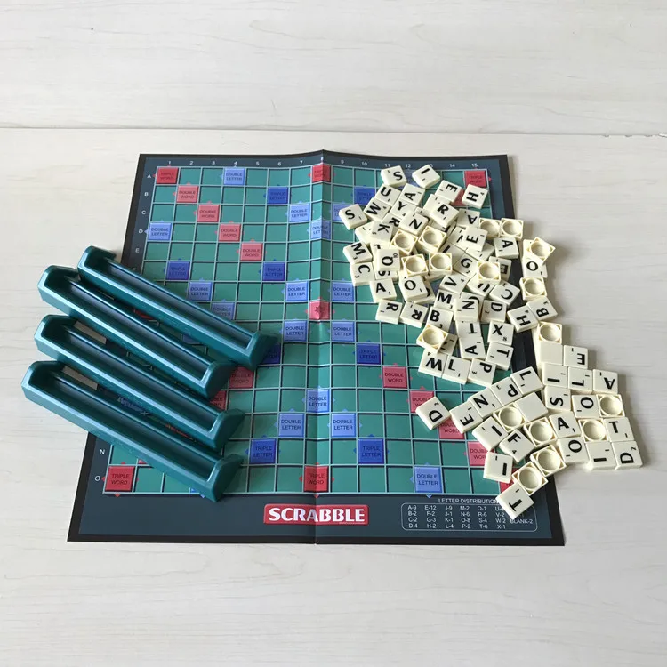 Английская доска Scrabble игра Кроссворд орфографическая игра для детей английские Пазлы доска орфография Настольная Игра пазл