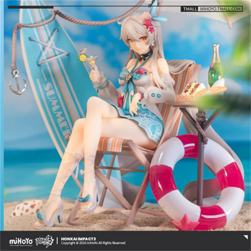 재고 있음: 애니메이션 게임 Honkai Impact 3 코스프레 Kiana Kaslana Herrscher Of The Void 1/8 그림 파라솔 Kaisirin Ver.