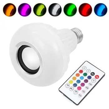 

Smart LED Light Bulb Speaker RGB Color Changing With Remote Control