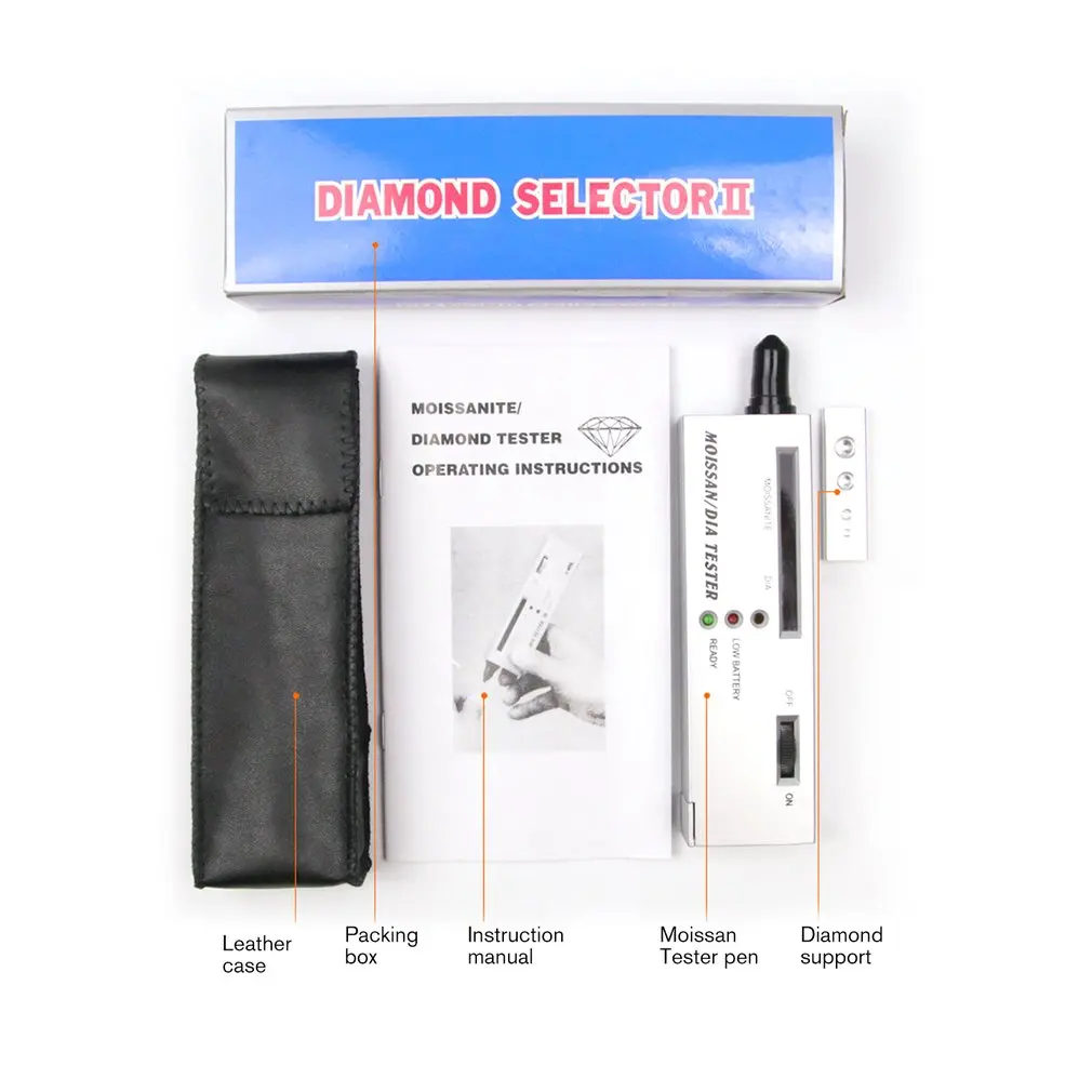 

Portable Moissan Tester Tool Thermal Conductivity Meter Drill Pen Hardness Identification Instrument Detection Authentic Jade