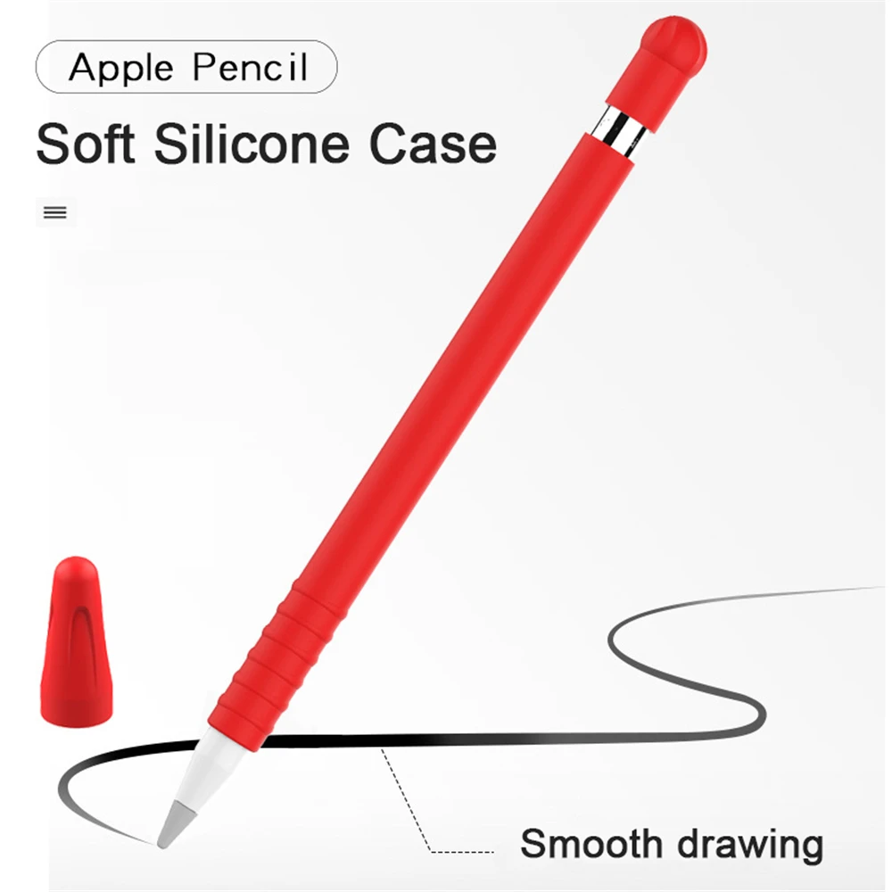 1 шт. кожаный защитый чехол для Apple Pencil 1 Силиконовый колпачок для наконечника рукав Обёрточная бумага Tip Holder Для iPad Pro Mini планшет аксессуары с ручкой