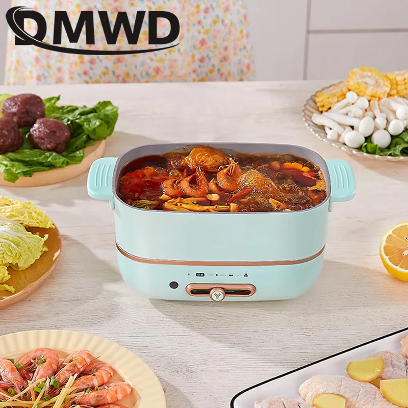 Large Capacity Multifunctional Cooking Pot Household Split Multi Electric  Non-stick Pan Hot Pot Barbecue Integrated Pot - AliExpress