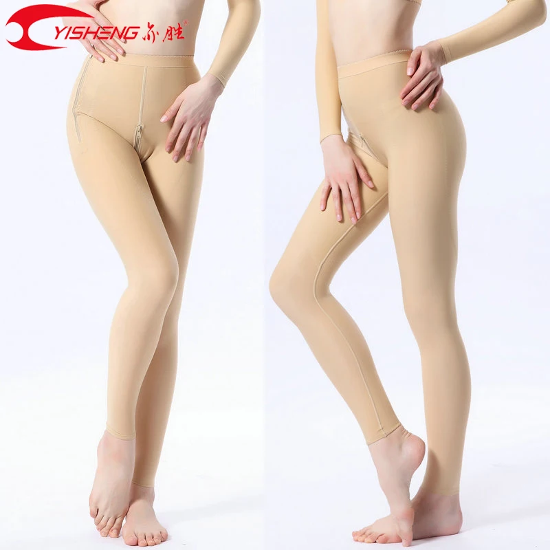 

YISHENG Medical Compression Zipper Pantyhose Women Stockings Control Panties Liposuction Post Surgery Shapewear
