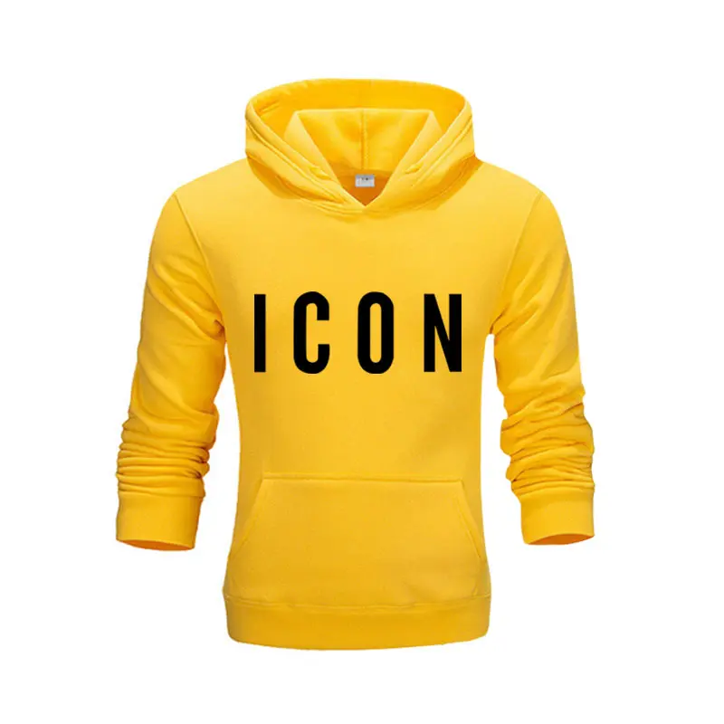 

Spring and Autumn Hooded ICON Letter Print Top 2020 Soft Casual Sports Street Hip Hop Funny Top Hoodie Sweatshirt
