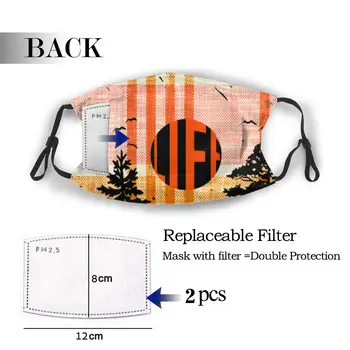 

protective mask with filter Bear Life Christmas Tree Sleep Bear anti dust PM2.5 reuse adult teen child girl