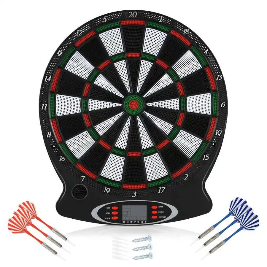 US 15inch Electronic Dartboard Automatic Scoring Dart Board Soft Tip Darts  Target Board Office Party Bar Game Entertainment Tool|Darts| - AliExpress