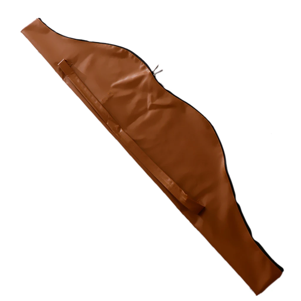 Traditonal Longbow Recurve Bow Case Carry Bag for One-piece Bow PU Leather, 2 Color to Chose