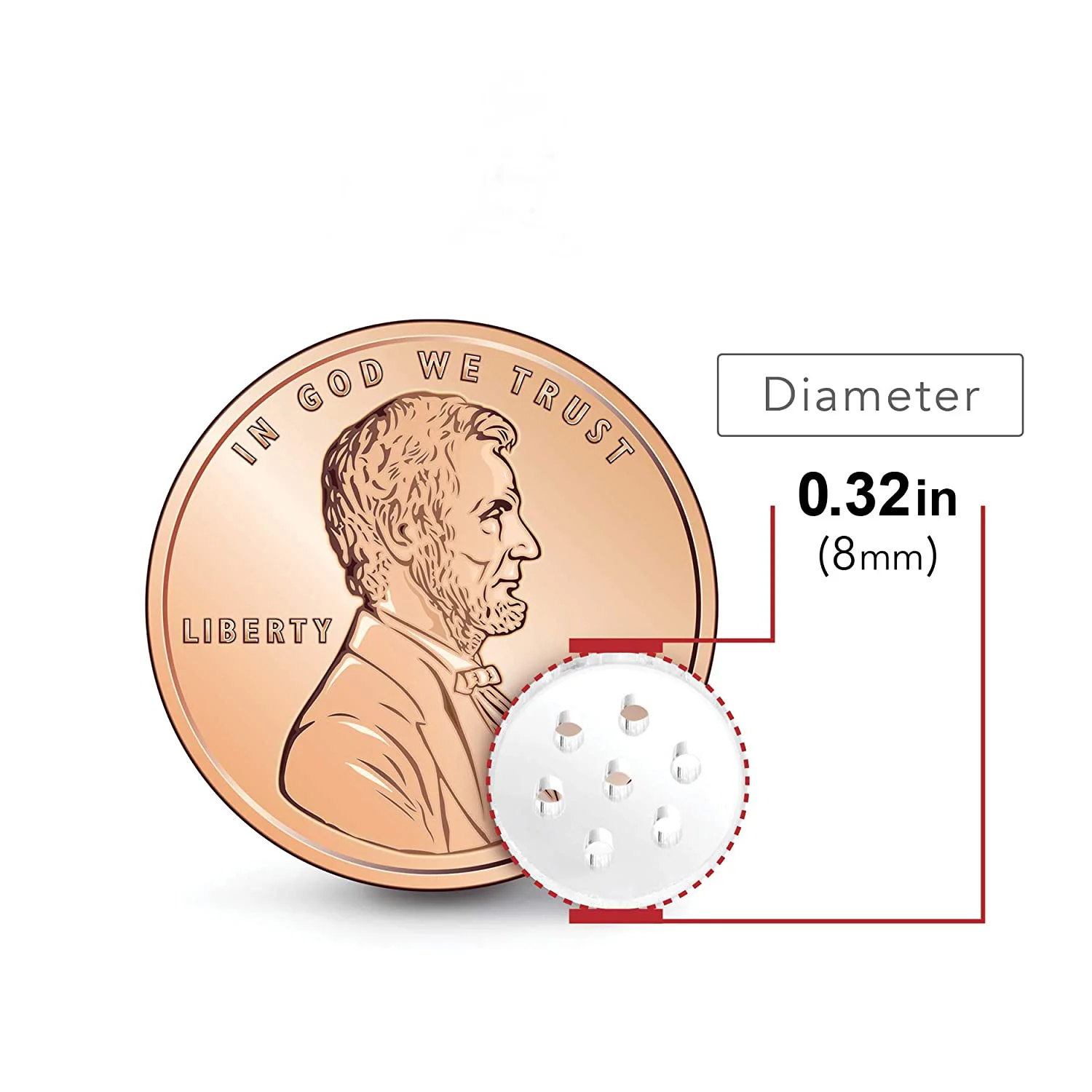 0.315" (8mm) Glass Screens Filters Suitable for Smoking Pipes-5 Pieces smoking pipe filters