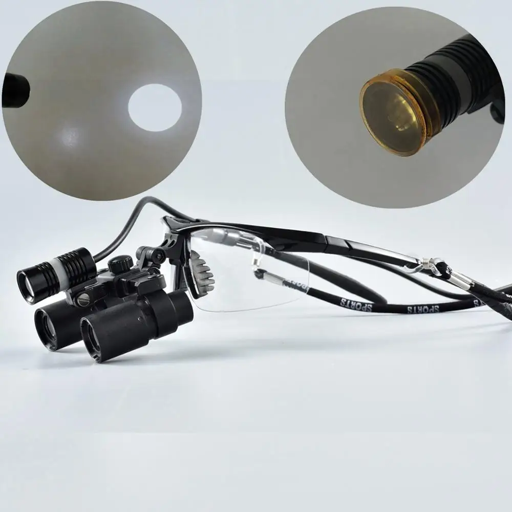 4X Kepler Binocular Medical Surgical Loupes & LED Headlight for Brain