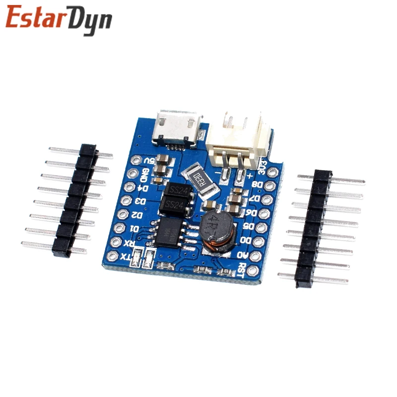 Защита аккумулятора V1.1 для WEMOS D1 mini зарядка и усиление одиночного литиевого |