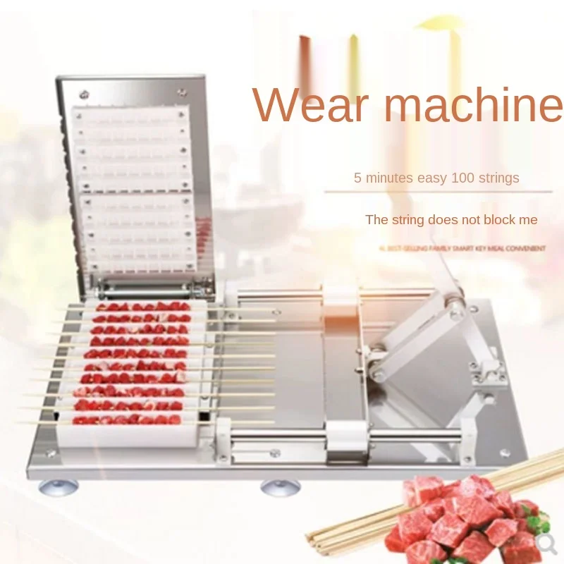 US $109.72 new BBQ Tool Skewers tool Easy to make skewers wear artifact meat barbecue kebab meat tool skewered mutton skewer multifunction
