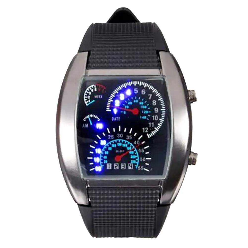 Светодиодные спортивные часы Avionics для мужчин и женщин силиконовые кварцевые