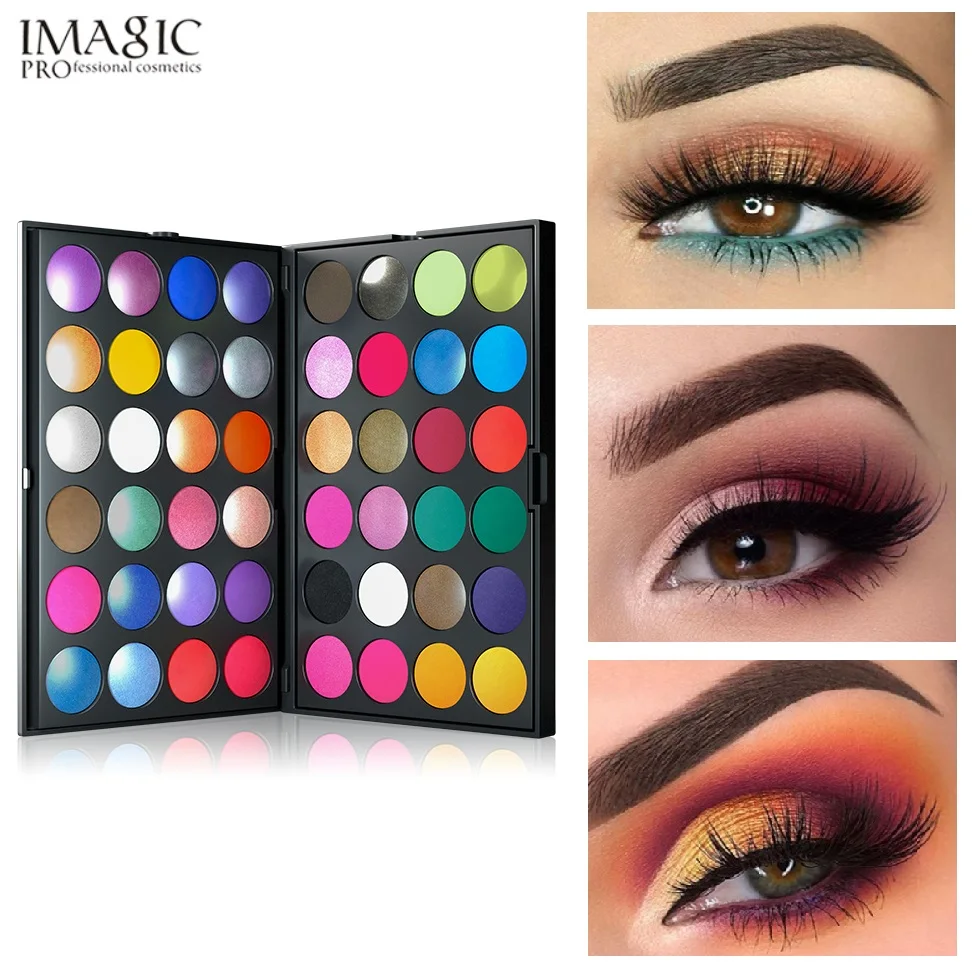 IMAGIC New 48 Colors Professional Matte Shimmer Glitter Eyeshadow Palette Cosmetics Eye Shadow Makeup Powder Official Product