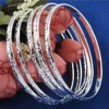 5Pcs/set 925 Silver Plated Carving Pattern Women Smart Bracelets Bangle Gift 1