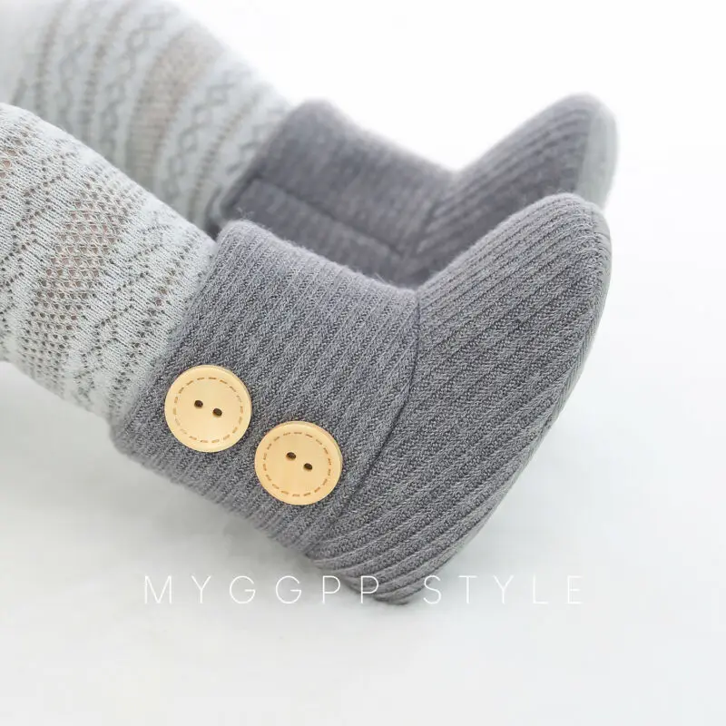 Baby Girls Boy Winter Warm Boots Newborn Toddler Thicken Soft Sole Crib Shoes