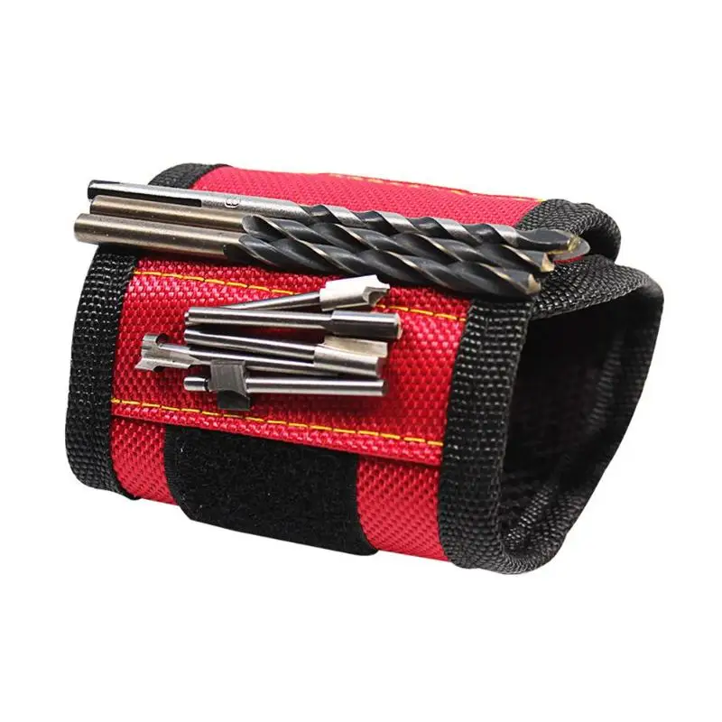 Магнитный браслет, сумка для инструментов, саморезы, дрель, электрика, инструмент для запястья, пояс, инструменты для ремонта, сумка