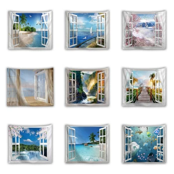 

Scenery Printing Tapestry Wall Hanging Art Print Wall Hanging Tapestry Room Decoration Wall Tapestry Bedspread Picnic Mad