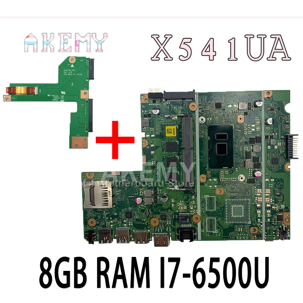 Akemy Новинка! Для For Asus X541UA X541UAK X541UVK X541UJ X541UV X541U F541U R541U материнская плата для