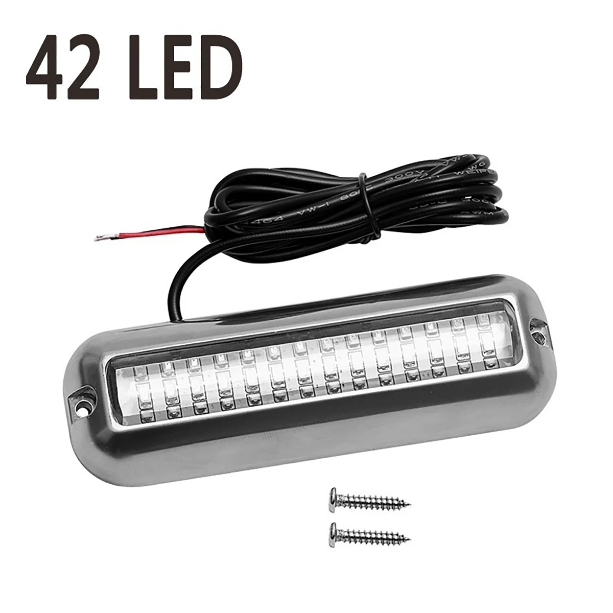 Kaufen 50W Edelstahl Fischerboot LED Unterwasser Ponton Ozean Schiff Strahl Yacht Heck Angeln Flut Nacht Licht Pool Zubehör