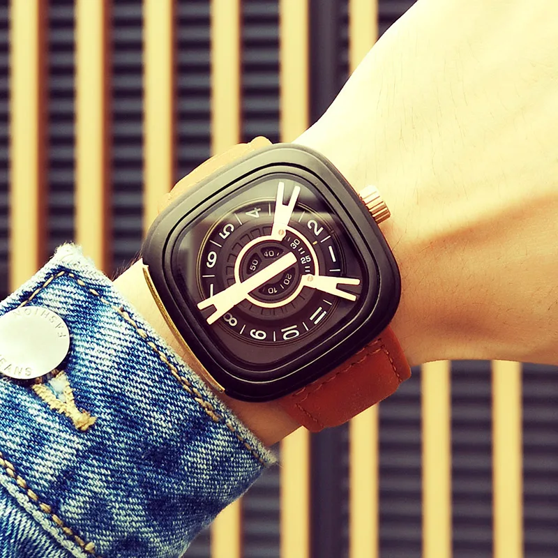 Часы наручные glanaw Мужские кварцевые брендовые Роскошные водонепроницаемые