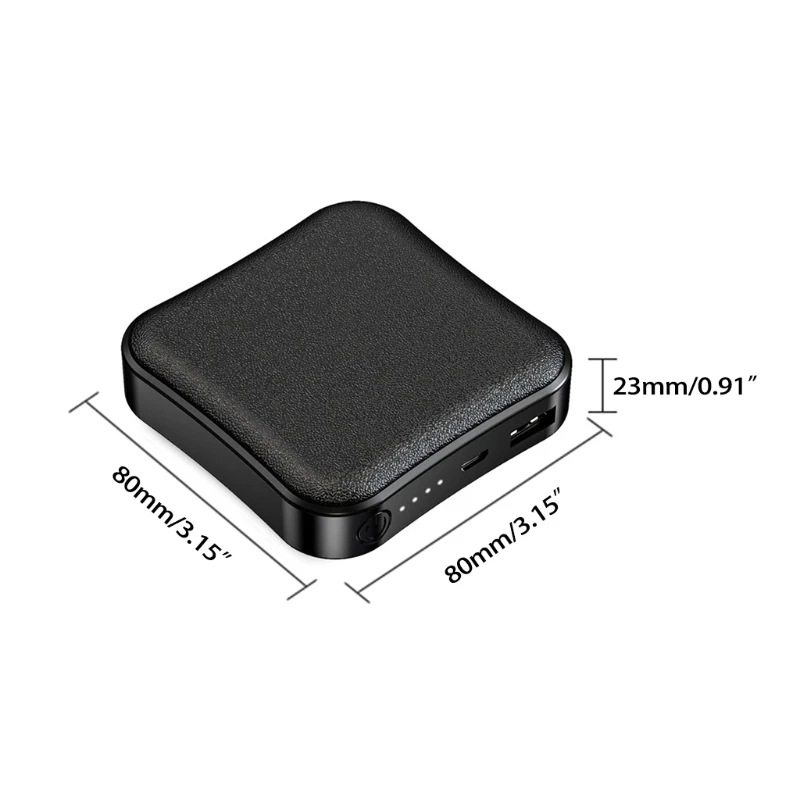Cartoon Square Mini Charger 8000mAh Portable Outdoor Power Bank Camping External Backup Battery Pack 2.1A Fast Charging top power bank
