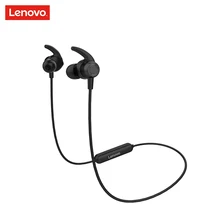 Lenovo HE16 Беспроводные спортивные стереонаушники Bluetooth 5,0 с защитой от пота, наушники с глубоким басом и микрофоном, наушники для тренировок и бега