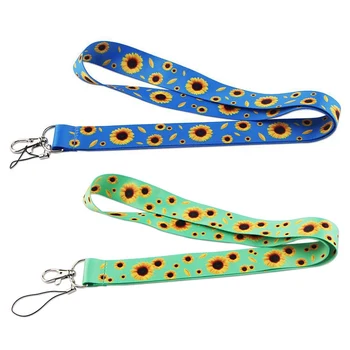 

Fresh Sunflower Phone Strap Multi-Color Style ID Card Mobile Phone Lanyard Neck Key Chain Lanyard