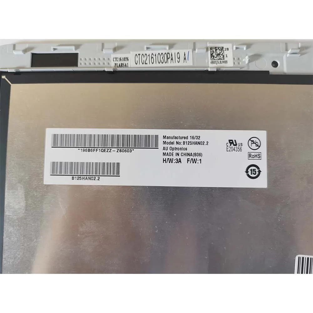 Для ASUS C302 C302CA матрица 12,5 дюймов B125HAN02.2 сборка ноутбука ЖК-экран дисплей панель с сенсорным экраном с рамкой 1920 1080