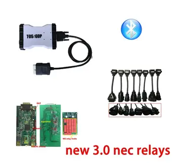 

Fast ship white VD TCS C-D-P with bluetooth New v3.0 pcb 2016R0 / 2015R3 keygen OBD2 scanner for delphis car obd diagnostic tool