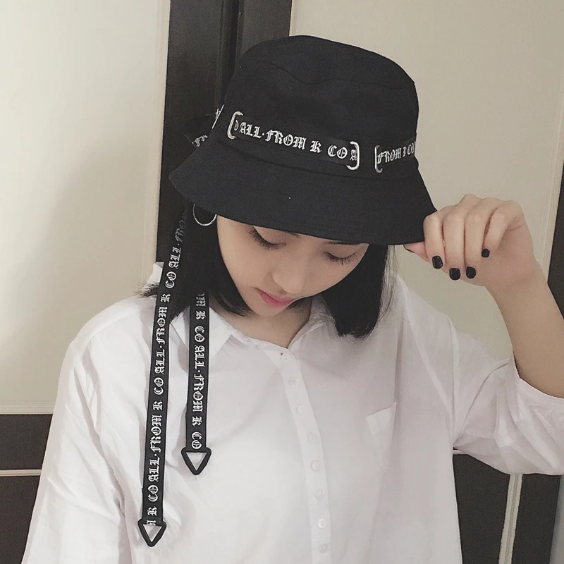 Fashion Streetwear Hip Hop Bucket Hat Women Men 2020 White Black bob chapeau femme panama Foldable Fisherman fishing Hat