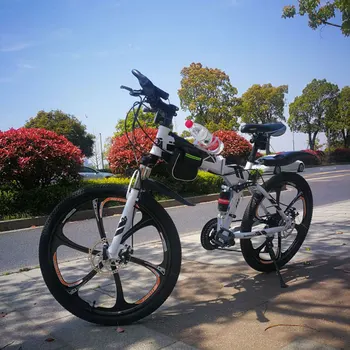 

Folding Bike Mountain Bicycle 24/26 inch 21/24/27 Speed Off-road Double Shock-absorbing Racing Student Adult