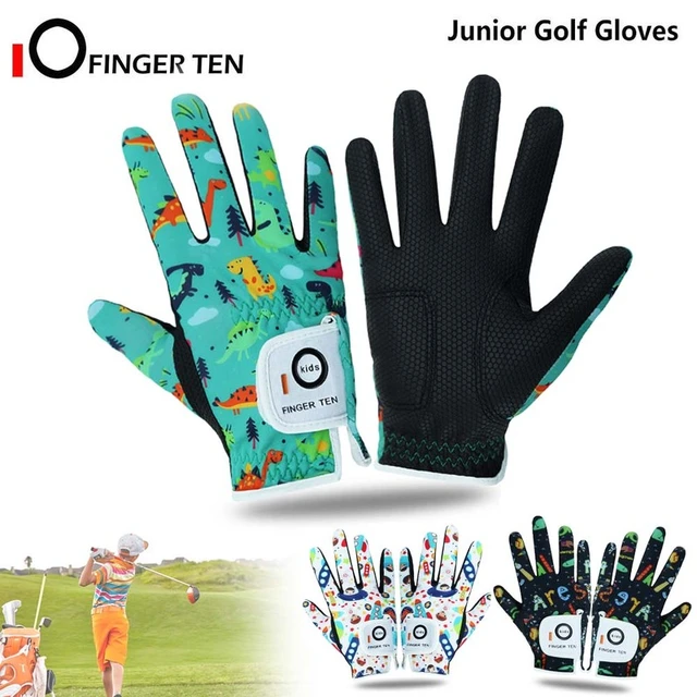 1pair Kids Golf Gloves Boys Girls Left Right Hand Rerspiration Breathable  Gift Set for Junior Youth Toddler Blue Bee Red Love - AliExpress