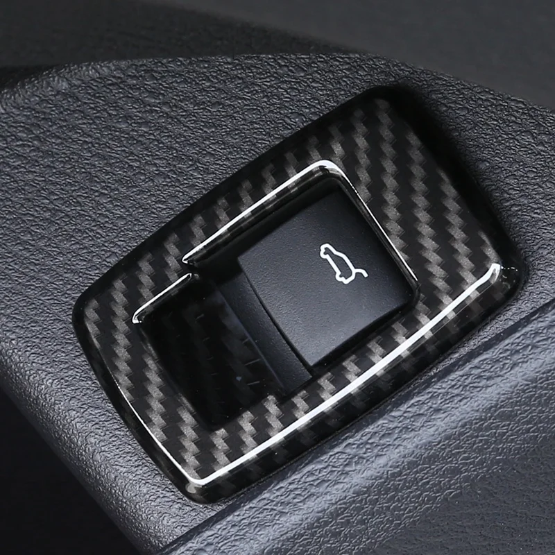 Карбоновое волокно для BMW X1 F48-18 АБС ХРОМ внутренняя задняя дверь Swtich рамка кнопка Крышка для 2 серии F45 F46 для BMW X2 F47