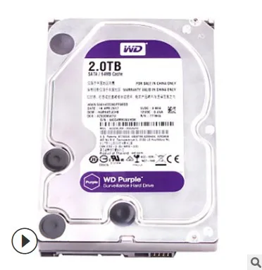 Жесткий диск WD/Western Data Purple WD20EJRX 2 ТБ SATA 6 ГБ/сек. 64M для мониторинга