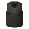 Winter Men Cotton Warm Vest Waistcoat Male Sleeveless Jacket With Many Pockets Vest Casual Baggy Zipper For Man Plus Size CYL48 ► Photo 3/6