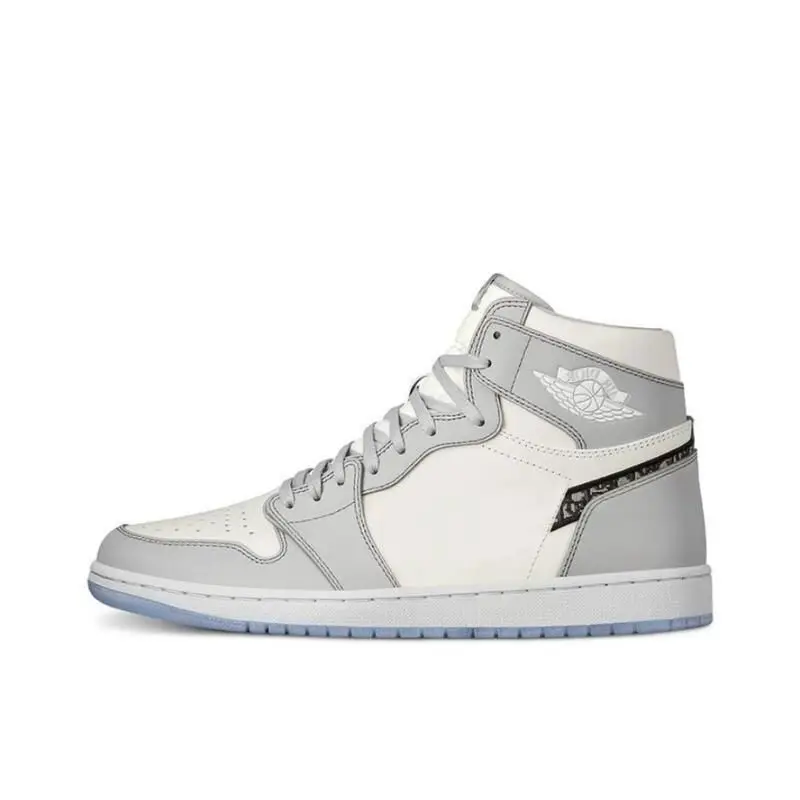 

2020 Designer B23 top Sneakers Luxury Basketball shoes 1s Low High Greyish White 1 retro CN8607-002