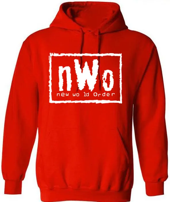 Мужские черные толстовки WCW борьбе NWO New World Ink Wolfpac мужские брендовые топы одежда